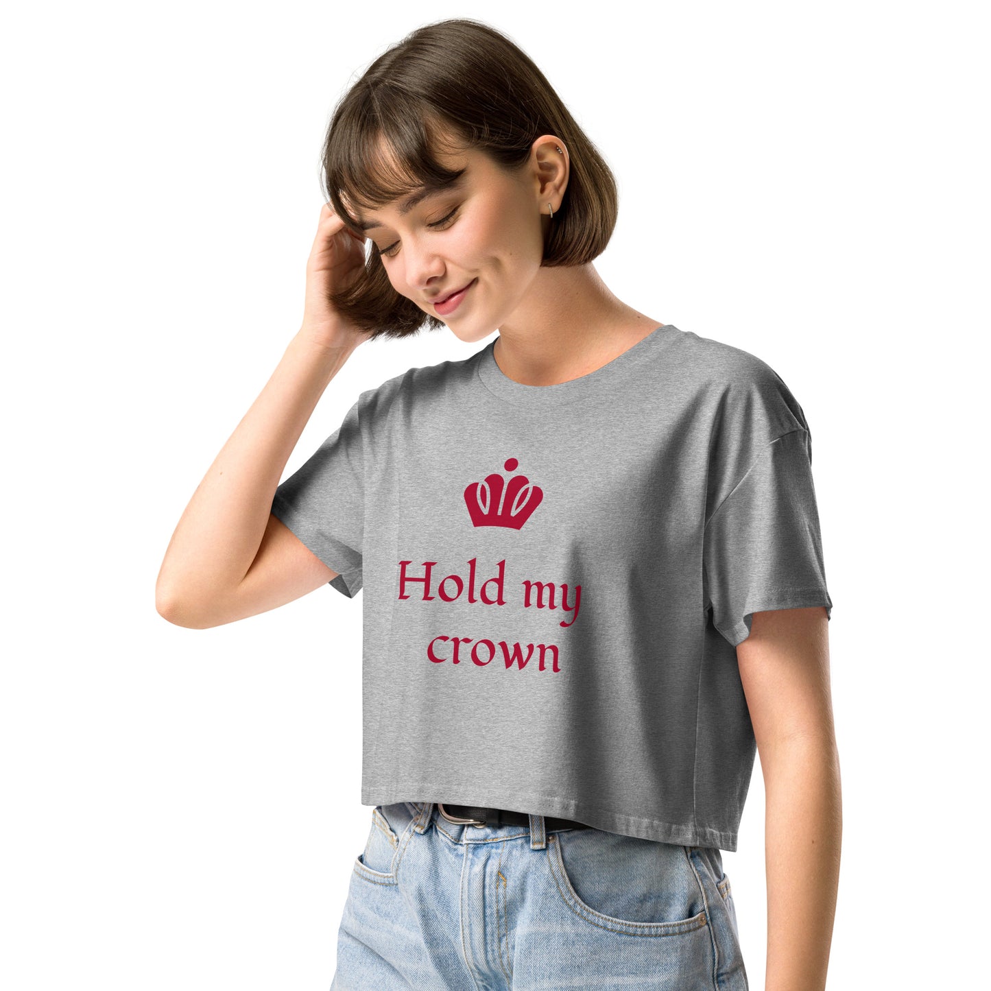 "Hold My Crown" Women’s Crop Top